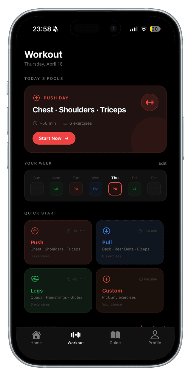 Krato App Screen